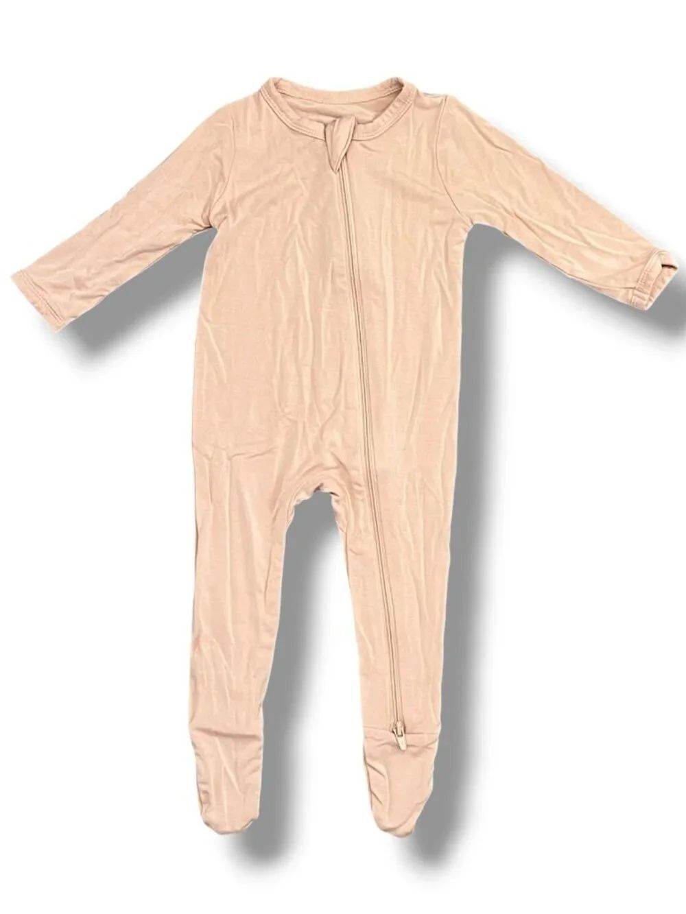 Kyte Light Pink Peach 2-way Zipper Footie Size 3-6M